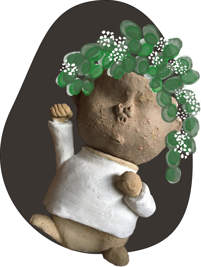 ちびっ子のオブジェ